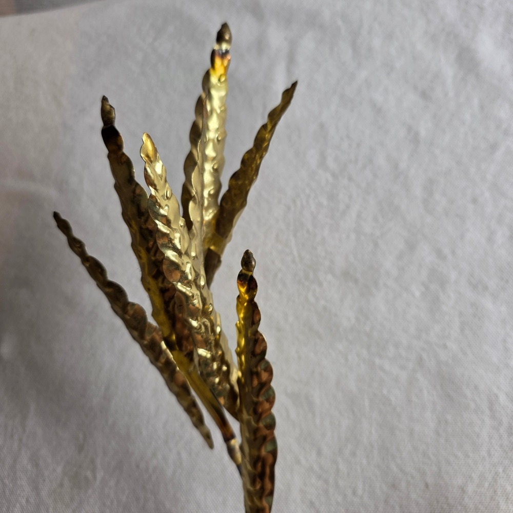 Vintage Home Interiors Mid Century Modern Metal Wheat Bundle Wall Sculpture - Picture 3 of 9
